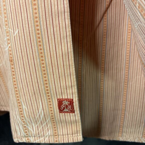 Tommy Bahama Orange Casual Button Down Shirt L - Picture 7 of 10